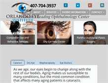 Tablet Screenshot of orlandoeyeinstitute.com